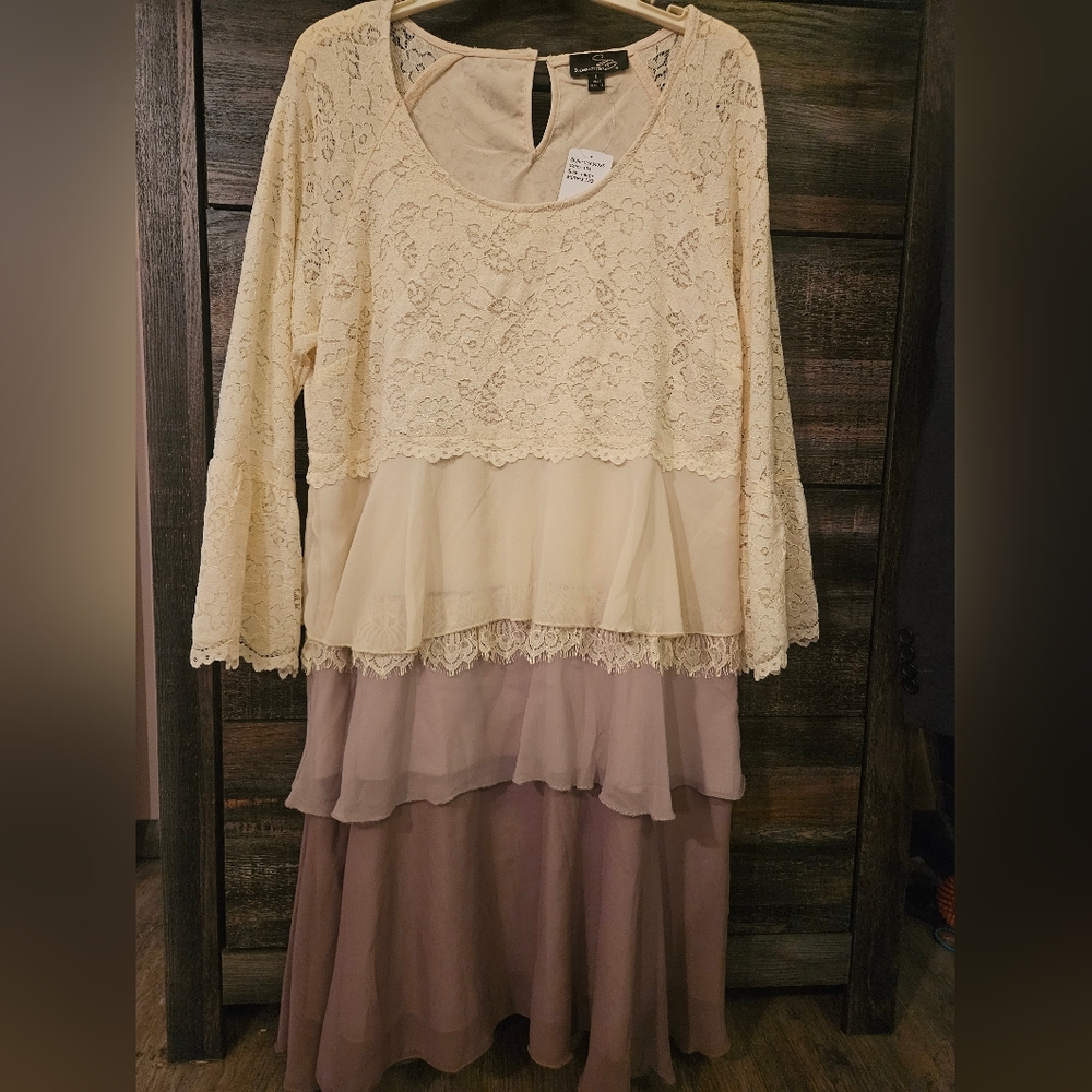 Brown/Beige Dress NWT